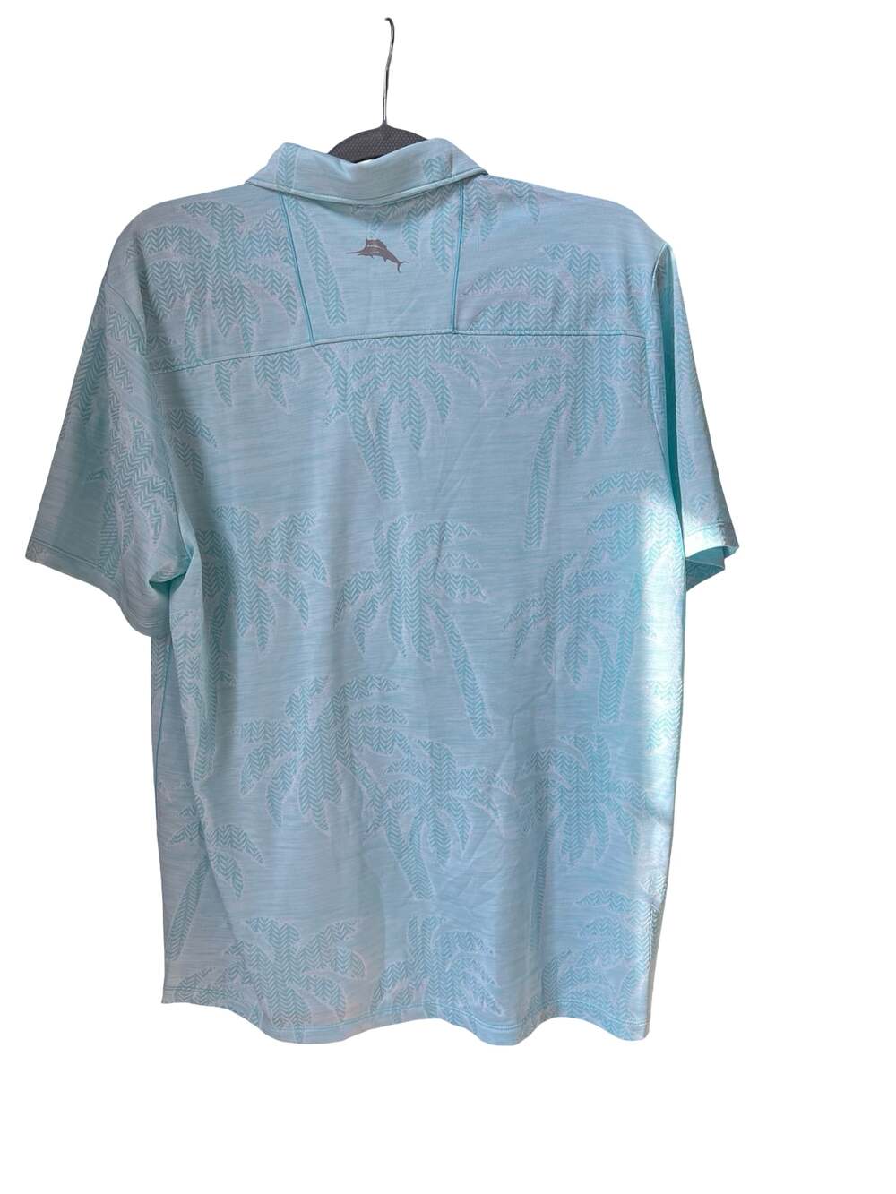 Tommy Bahama IslandZone M/M Santiago Paradise Performance Polo Shirt Aqua Blue - Picture 3 of 6